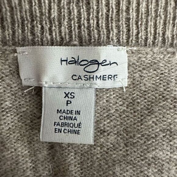 Halogen Embellished Shoulder Cashmere Sweater Size XS - Picture 4 of 16